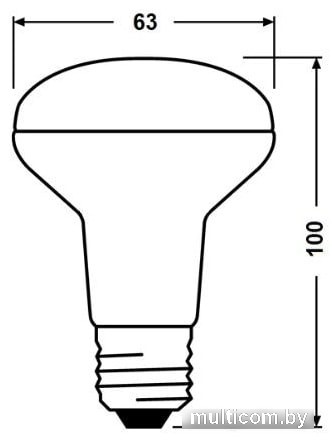 Светодиодная лампа Osram LV R60 8 SW/840 230V E27 10X1 RU