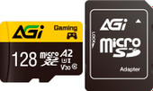 Карта памяти AGI TF138 Supreme microSDXC 128GB AGI128GGSTF138 (с адаптером)