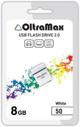 USB Flash Oltramax 50 8GB (белый)