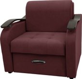 Кресло Сириус Лидер-2 НПБ 95x110 (Eva 15 велюр темно-бордовый)