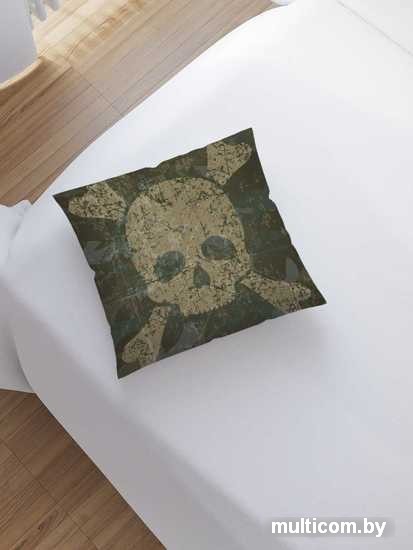 Чехол на подушку JoyArty Камуфляжный череп sl_34608