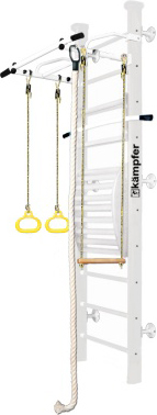 Детский спортивный комплекс Kampfer Helena Maxi Wall (стандарт, жемчужный/белый)