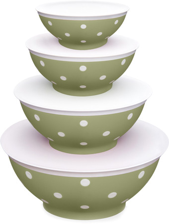 Набор мисок Эльфпласт Twist 532 (серо-зеленый)