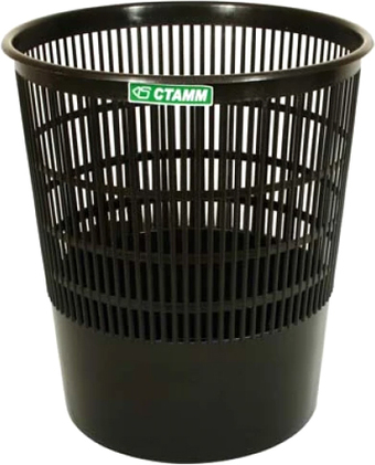 Корзина для бумаг Стамм КР01 (черный)