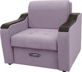 Кресло Сириус Лидер-3 НПБ 105x110 (Eva 13 велюр светло-фиолетовый)