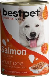 Консервированный корм для собак Bestpet с лососем в соусе 400 г