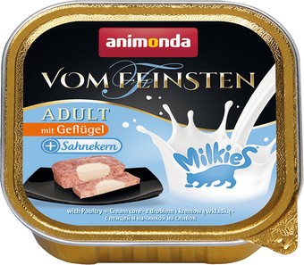 Консервированный корм для кошек Animonda Vom Feinsten Adult с птицей и начинкой из сливок 100 г