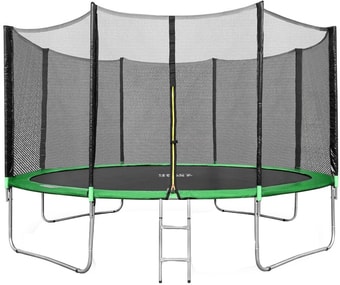 Батут Happy Jump 14ft Pro 435 см с внешней сеткой и лестницей
