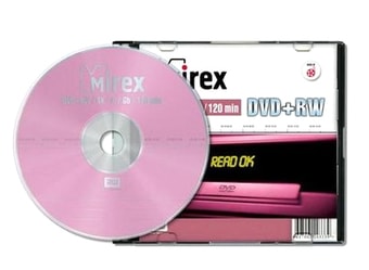 DVD+RW диск Mirex 4.7Gb 4x Mirex slim UL130022A4S