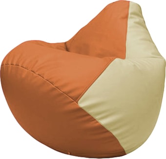 Кресло-мешок Flagman Груша Макси Г2.3-2010 (оранжевый/светло-бежевый)