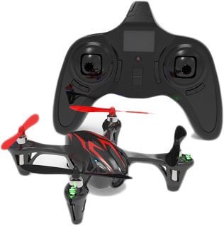 Квадрокоптер Hubsan X4 Cam HD H107C (черный/красный)
