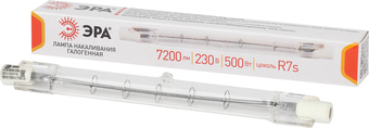 Галогенная лампа ЭРА J118-500W-R7s-230V R7s 500Вт трубка теплый белый свет Б0048495