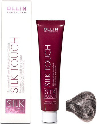 Крем-краска для волос Ollin Professional Silk Touch 4/1 шатен пепельный
