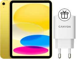 Планшет Apple iPad 10.9" 2022 64GB (желтый) + Canyon CNE-CHA20W02