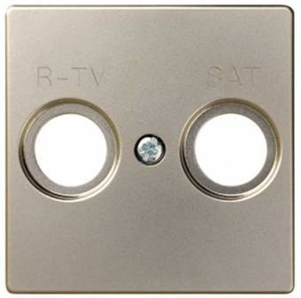 Накладка для TV розетки Simon 82097-34 (шампань матовый)