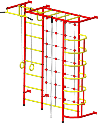 Детский спортивный комплекс Пионер С5С (красный/желтый)