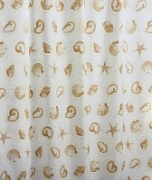 Шторка-занавеска для ванны Miranda Starfish Beige