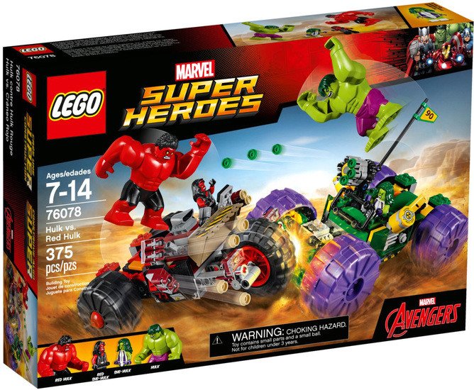 Конструктор LEGO Marvel Super Heroes 76078 Халк против красного Халка