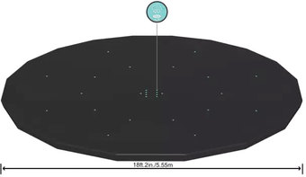 Аксессуары для бассейнов Bestway Тент 555см для каркасного бассейна 549см 58039
