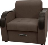 Кресло Сириус Лидер-1 ППУ 105x110 (Eva 26 велюр коричневый)