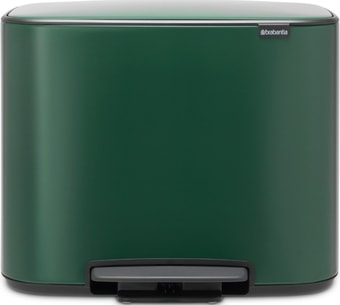 Brabantia Bo Pedal Bin 11л + 23л (зеленая сосна)