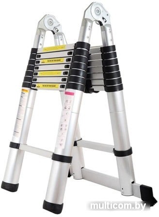 Лестница-трансформер Алюмет DTLH 2.5 (2x8 ступеней)