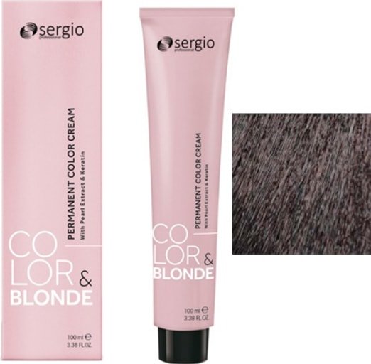 Крем-краска для волос Sergio Professional Color&Blonde 5 светло-коричневый шоколадный фондан