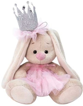Классическая игрушка Зайка Ми в короне 15 см SidX-311