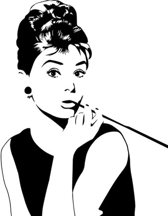 Фотообои Citydecor Хепберн с защитным покрытием 200x254