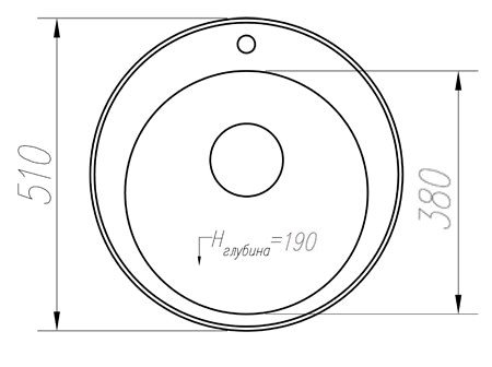 Кухонная мойка Tolero R-108 (белый)
