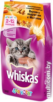 Корм для кошек Whiskas Аппетитное ассорти с индейкой и морковью 1.9 кг