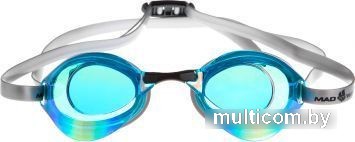 Очки для плавания Mad Wave Turbo Racer II Rainbow (бирюзовый)