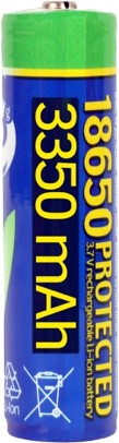 Аккумулятор Gembird 18650 3350mAh 1шт EG-BA-18650/3350