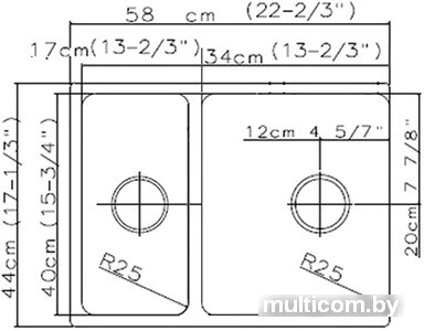 Кухонная мойка Asil AS 261-R (полированная, 1 мм)