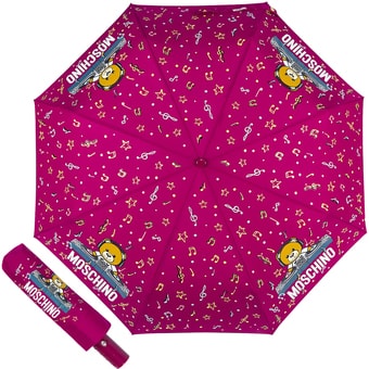Зонт Moschino 8069-OCX DJ bear Bordeaux