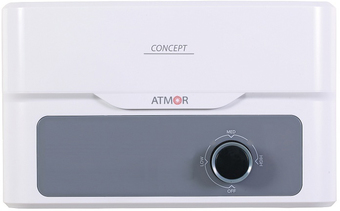 Проточный электрический водонагреватель кран+душ Atmor Concept 3.5 кВт Combi
