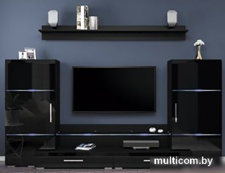 Горка Bravo Мебель Домино (черный/черный глянец)