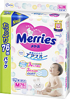 Трусики-подгузники Merries M (76 шт)