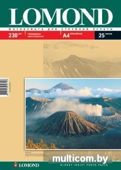 Фотобумага Lomond Глянцевая А4 230 г/кв.м. 25 листов (0102049)