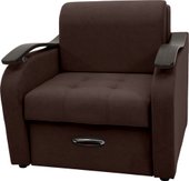 Кресло Сириус Лидер-2 ППУ 95x110 (Eva 04 велюр темно-коричневый)
