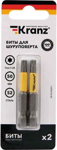 Набор бит Kranz KR-92-0428-1 (2 шт)