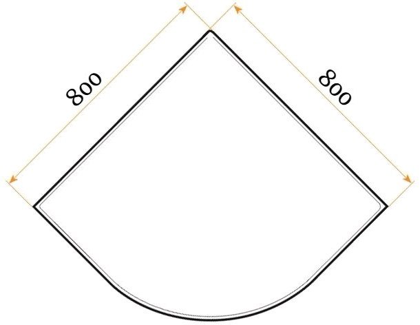 Душевой уголок Niagara NG-108022-14 80x80 (хром/тонированное)