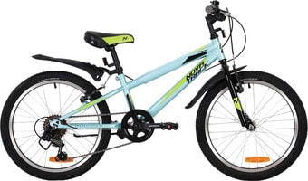 Детский велосипед Novatrack Racer 20 20SH6V.RACER.BL20 (голубой/черный, 2020)