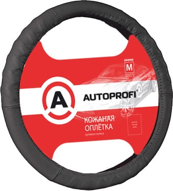 Оплетка на руль Autoprofi AP-300 BK (M) (черный)