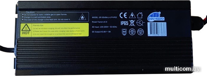Зарядное устройство Energy Research 36V 8A IP65 Lithium-LiFePO4 Charger