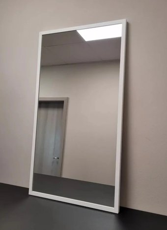 Зеркало eMZe 50x90см LINE.50.90.BEL (белый)