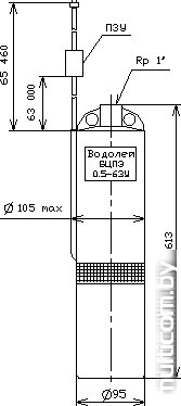 Насос Водолей БЦПЭ 0,5-63 У