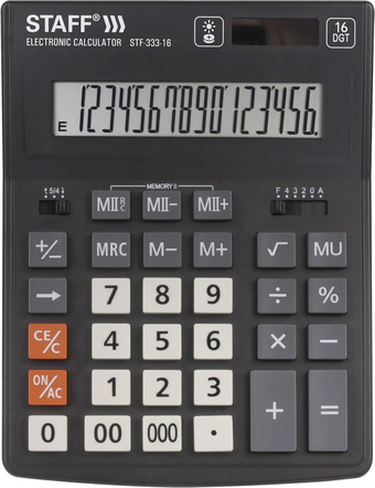 Бухгалтерский калькулятор Staff Plus STF-333-16 250417