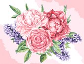 Три совы Розы и сирень КК_53786