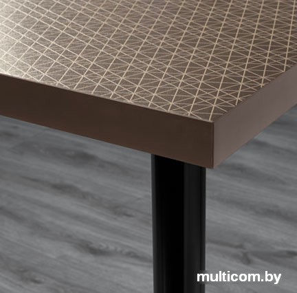 Письменный стол Ikea Линнмон/Адильс (геометрический синий/черный) [492.468.02]